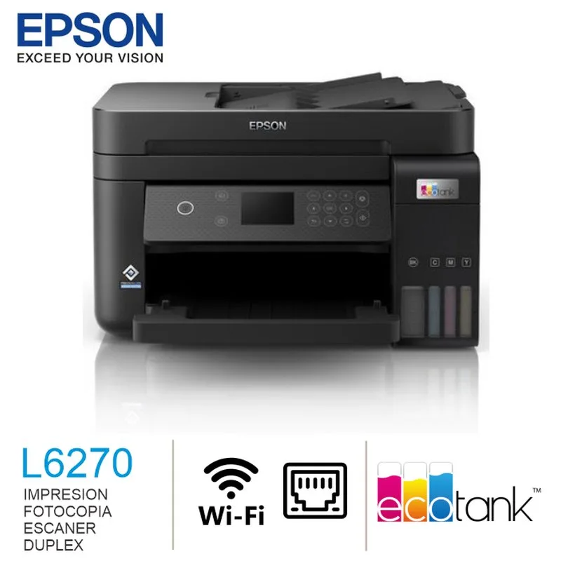 IMPRESORA MULTIFUNCIONAL TINTA EPSON L6270, USB-LAN-WIFI, ADF, DUPLEX