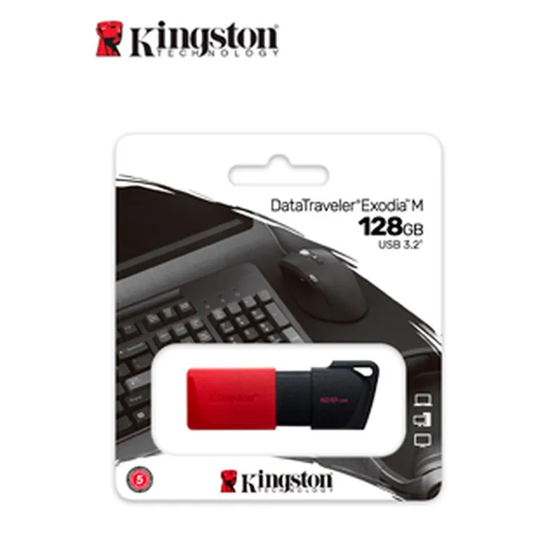MEMORIA USB KINGSTON EXODIA M, 128GB, USB 3.2
