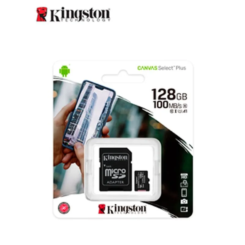 MEMORIA MICRO SD KINGSTON 128 GB, UHS-I CON ADAPTADOR SD