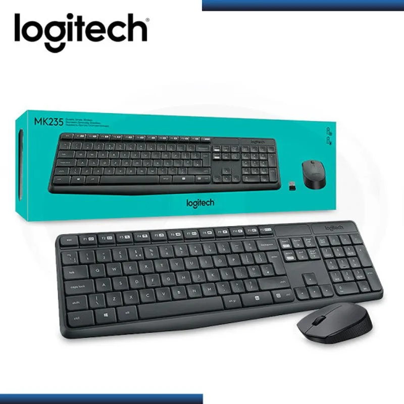 KIT LOGITECH MK235 INALAMBRICO TECLADO MULTIMEDIA Y MOUSE