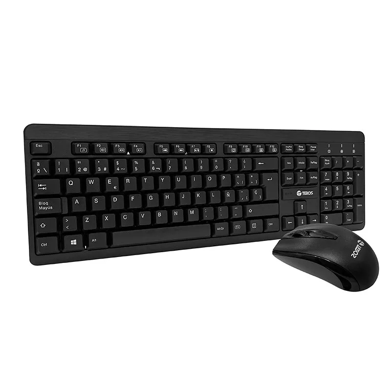KIT TEROS TE-4061N TECLADO Y MOUSE INALAMBRICO