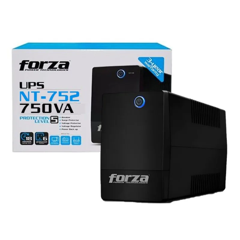 UPS FORZA NT-752U 750 VA/375 WATTS, 04 TOMAS