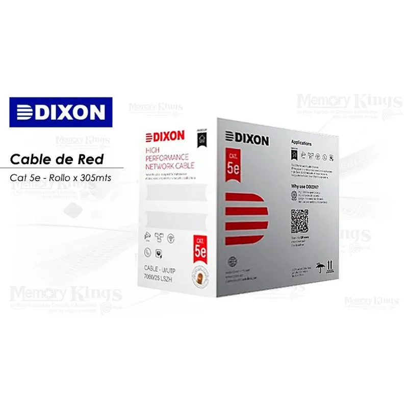 CABLE DE RED DIXON 7060 CAT 5e INTERIOR