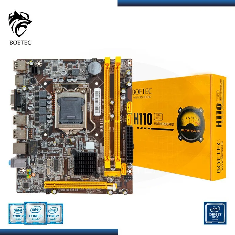 PLACA BOETEC WH110, mATX, LGA 1151, 2 DIMM