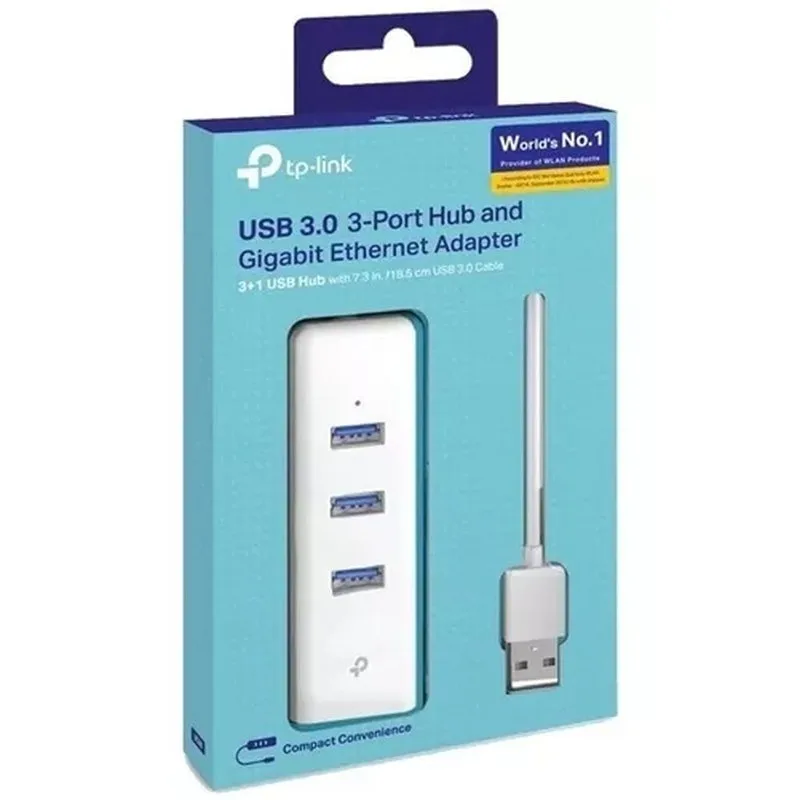 ADAPTADOR DE RED GIGABIT TPLINK UE330, 3 PUERTOS USB