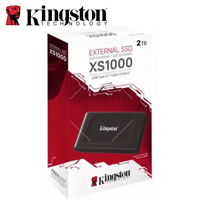 DISCO SOLIDO EXTERNO KINGSTON XS1000, 2TB, USB 3.0, TIPO-C