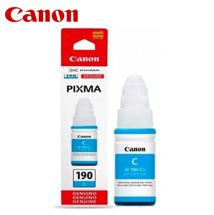 TINTA CANON GI-190C, CYAN, 70ML