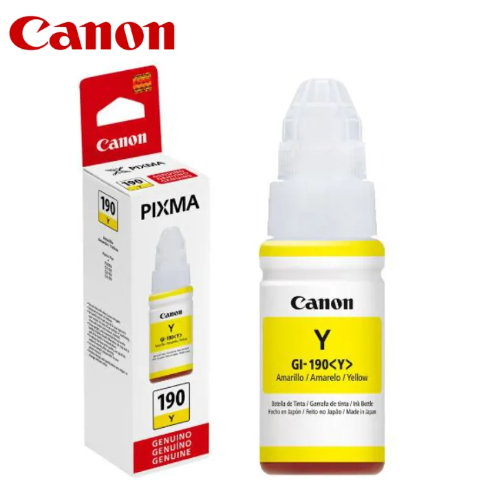 TINTA CANON GI-190Y AMARILLO, 70ML