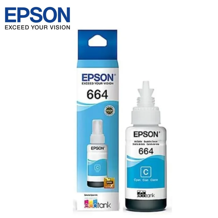TINTA EPSON 664 T664220, 70ML, CIAN