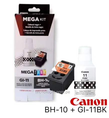 CABEZAL CANON BH10 +TINTA GI-11 NEGRO