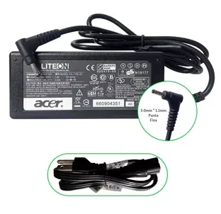 CARGADOR ACER AC_19V 3.42A PLUG 3.0x1.1 MM PUNTA FINA