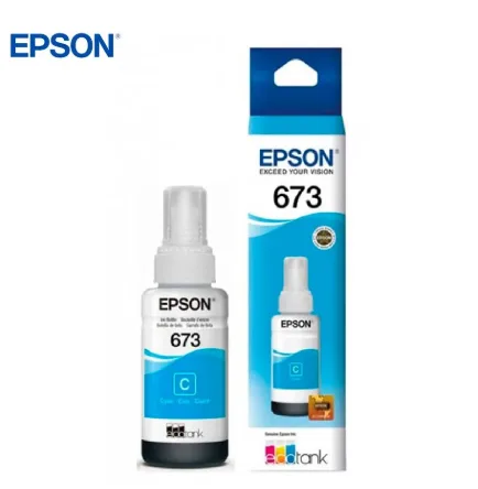 TINTA EPSON T673220, 673C, CYAN, 70 ML