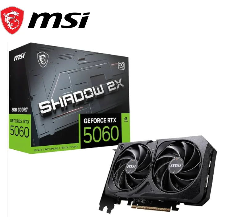 TARJETA DE VIDEO MSI RTX 5060 VENTUS 2X OC 8GB