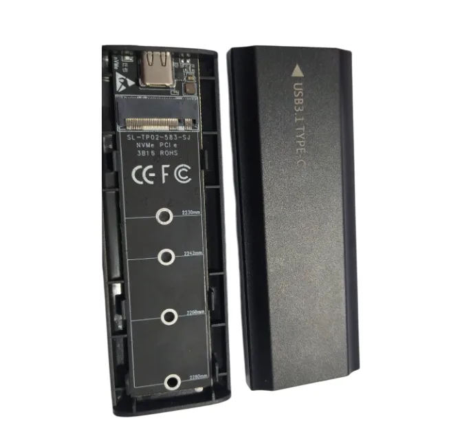 CASE PARA DISCO DURO SSD FORMATO M.2, USB TIPO C