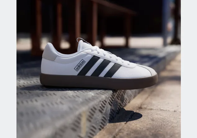 ZAPATILLA ADIDAS VL COURT 3.0 ID6285 TALLA 43.5 COLOR BLANCO NEGRO VARON