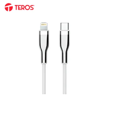 CABLE USB TIPO C A LIGHTNING TEROS TE-70212W, 3A, 20W