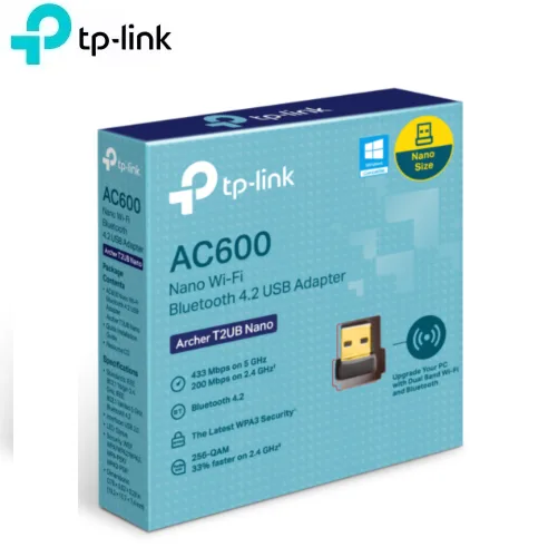 ADAPTADOR INALAMBRICO TP-LINK ARCHER T2UB AC600, WIFI Y BLUETOOTH