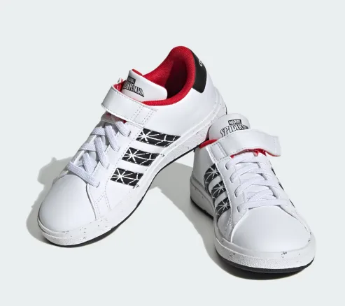 ZAPATILLA ADIDAS GRAND COURT SPIDERMAN EL IG7168 TALLA 35.5 COLOR BLANCO ROJO