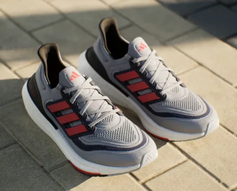 ZAPATILLA ADIDAS ULTRABOOST LIGHT IE3332 TALLA 44.5 COLOR GRIS NARANJA