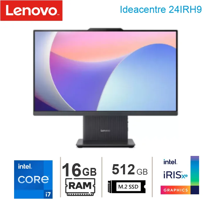 COMPUTADORA ALL IN ONE LENOVO IDEACENTRE 24IRH9, I7 13620H, 16GB, SSD 512GB, 23.8"