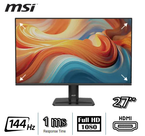 MONITOR MSI PRO-MP271-E14A, 27", 1920x1080, 144HZ, SPEAKER