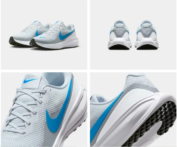 APATILLA NIKE REVOLUTION 8 HJ9198 006 TALLA 42 GRIS/AZUL