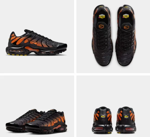 ZAPATILLA NIKE AIR MAX PLUS DM0032 025 TALLA 44 NARANJA/NEGRO