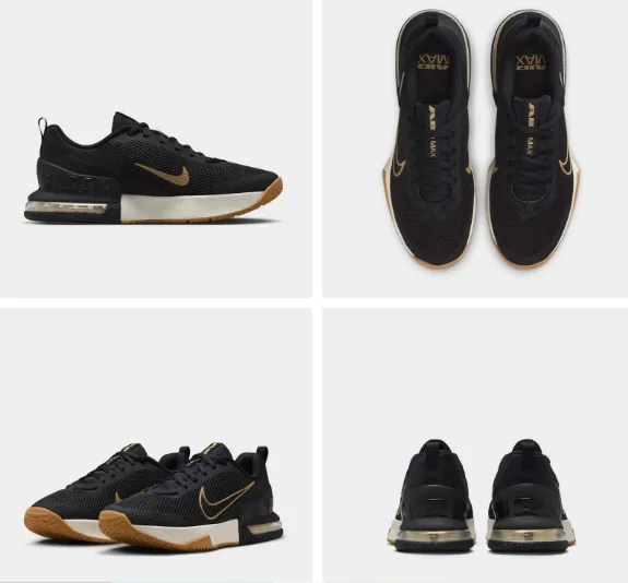 ZAPATILLA NIKE AIR MAX ALPHA TRAINER 6 FQ1833 012 TALLA 42 COLOR NEGRO/DORADO