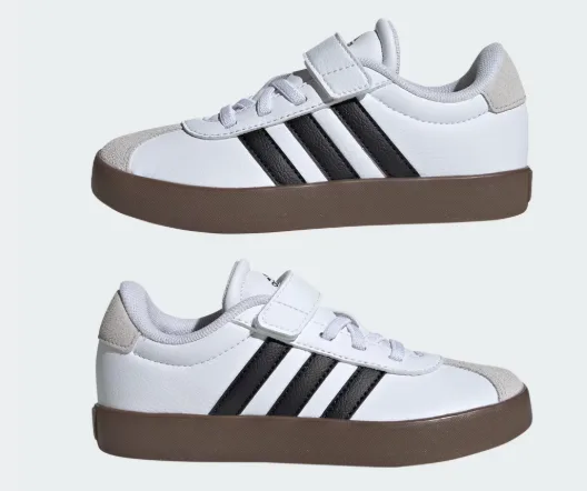 ZAPATILLA ADIDAS VL COURT 3.0 EL C ID9155 TALLA 35 COLOR BLANCO/NEGRO