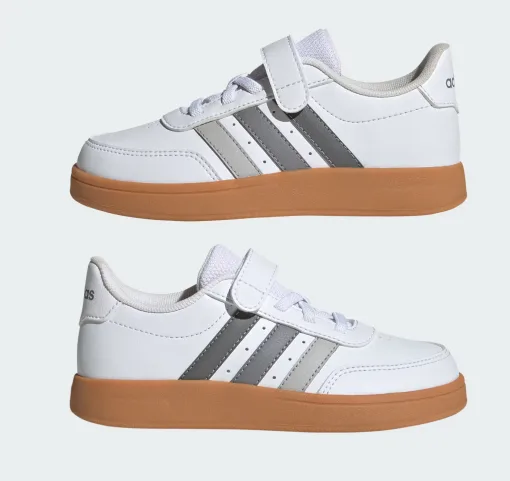 ZAPATILLA ADIDAS BREAKNET 2.0 EL C JI0962 TALLA 31 COLOR BLANCO/PLOMO
