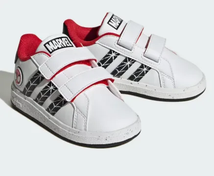 ZAPATILLA ADIDAS GRAND COURT SPIDER- MAN CF IF9893 TALLA 21 COLOR BLANCO/ROJO