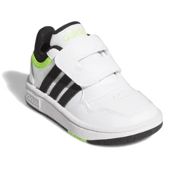 ZAPATILLA ADIDAS HOOPS 3.0 CFI GW0441 TALLA 27 COLOR BLANCO/VERDE LIMÓN
