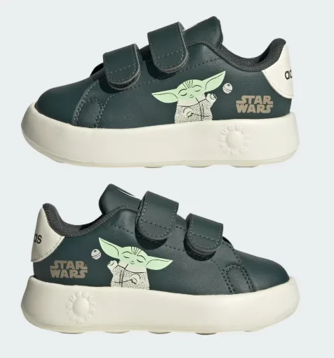 ZAPATILLA ADIDAS ADVANTAGE MANDALORIAN CFI IH6258 TALLA 23.5 COLOR VERDE/CREMA