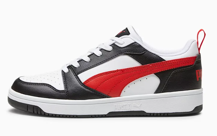 ZAPATILLA PUMA REBOUND V6 LOW 392328 04 TALLA 41 COLOR BLANCO/NEGRO Y ROJO