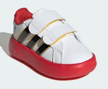 ZAPATILLA ADIDAS GRAND COURT MICKEY CFI JQ8070 TALLA 24 COLOR BLANCO/ROJO