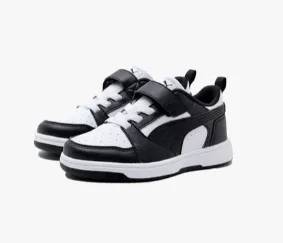 ZAPATILLA PUMA REBOUND V6 LO AC+PS 397419 01 TALLA 29 COLOR BLANCO/NEGRO CON ROJO
