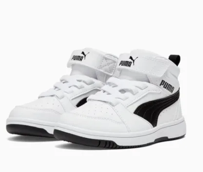 ZAPATILLA PUMA REBOUND V6 MID AC+ PS 393832 02 TALLA 29 COLOR BLANCO CON NEGRO