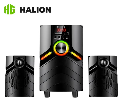 PARLANTE HALION ESSEX HA-K45 80W 2.1, BT,FM,USB,SD