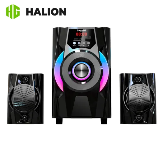 PARLANTE HALION BRISTOL HA-K43 80W 2.1, BT,FM,USB,SD