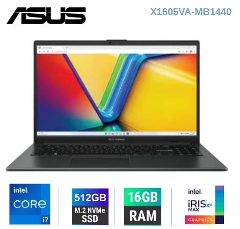 LAPTOP ASUS CORE I7 13620H, 16GB, 512GB, 16", (90NB10N3-M01VD0)