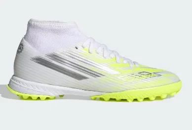 ADIDAS F50 SPARKFUSION CLUB TF JQ4587 TALLA 37.5 BLANCO CON VERDE LIMON