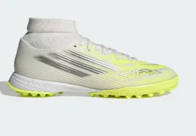 ADIDAS F50 SPARKFUSION LEAGUE TF JR9004 TALLA 40 BLANCO CON VERDE LIMON