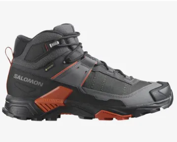 ZAPATILLA SALOMON X ULTRA 5 MID GTX 477539 TALLA 42 PLOMO NARANJA