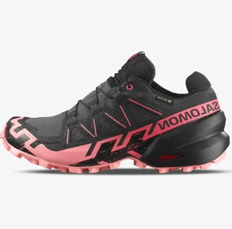 ZAPATILLA SALOMON SPEEDCROSS 6 GTX W 478804 TALLA 40.5 NEGRO ROSADO