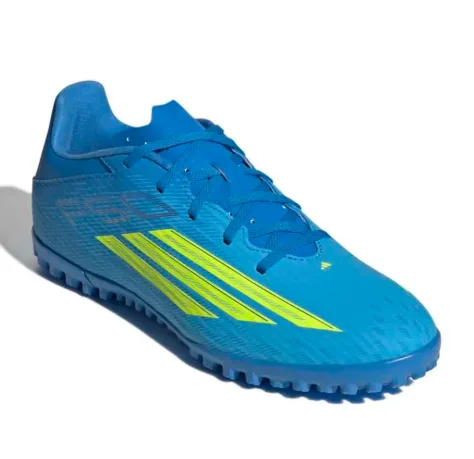 ZAPATILLA ADIDAS F50 CLUB TF JR9050 TALLA 42.5 AZUL VERDE LIMON