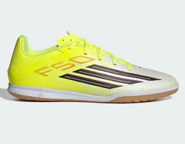 ZAPATILLA ADIDAS F50 CLUB IN JR9049 TALLA 43.5 BLANCO VERDE LIMON