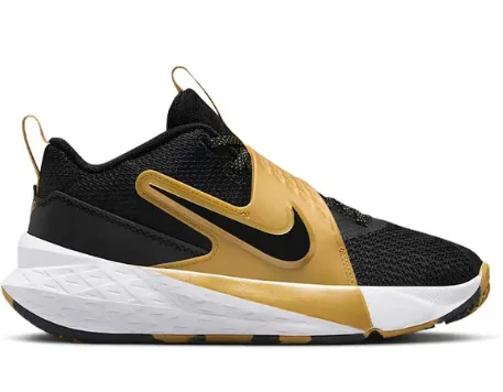ZAPATILLA NIKE TEAM HUSTLE D 12 HF6279 003 TALLA 35.5 NEGRO DORADO