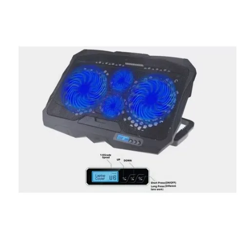 COOLER PARA LAPTOP GENERIC 4VENTILADORES, PANTALLA