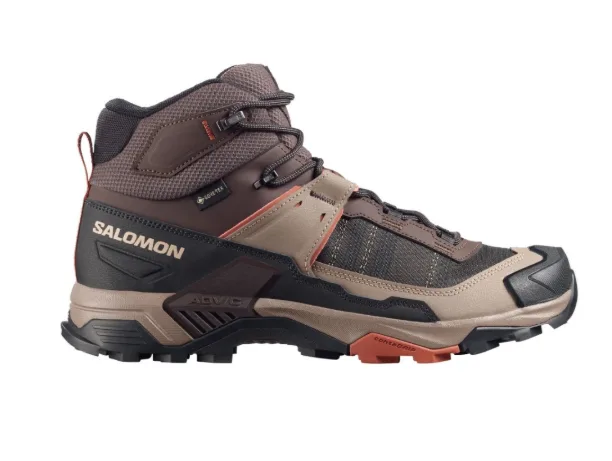 ZAPATILLA SALOMON X ULTRA 5 MID GTX 491036 TALLA 40.5 MARRON NEGRO