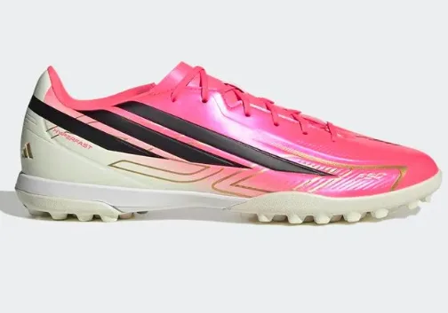 ZAPATILLA ADIDAS F50 HYPERFAST CLUB TF IH4604 TALLA 44.5 ROSADO CREMA